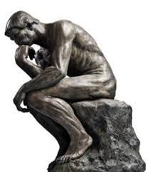 Thinker picture representing deliberation during major life changes
